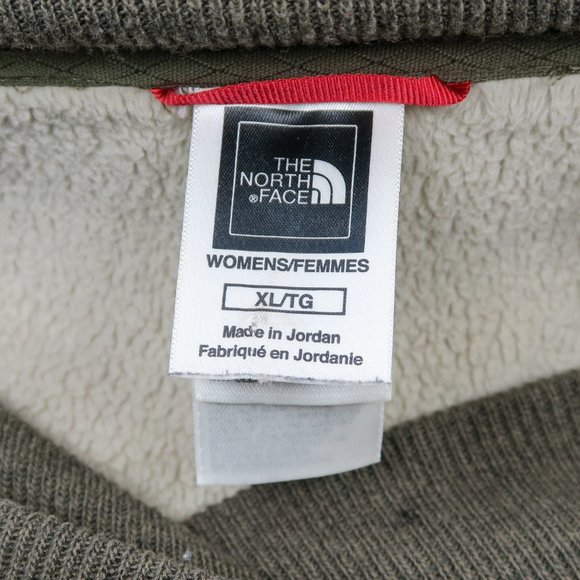 The North Face Olive Green Brown Cowl Neck Sweatshirt - Picture 7 of 7